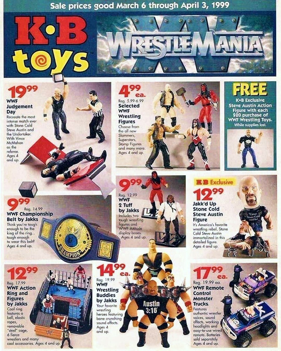 K·B Toys have WWF Attitude! #WWF #WWE #Wrestling #LegionofDoom #Kane #XPac #Mankind #TheRock #VinceMcMahon #Undertaker #SteveAustin