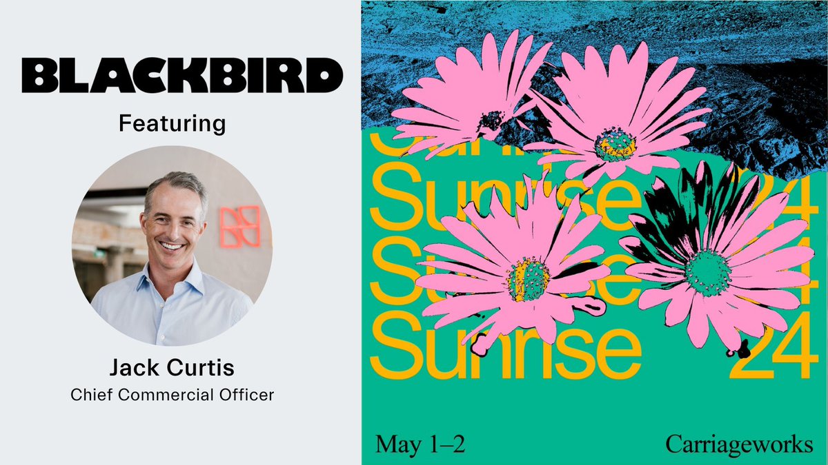 Neara (@neara_global) on Twitter photo Neara's AU Chief Commercial Officer, Jack Curtis, will join a panel at this year’s Blackbird #Sunrise festival in Sydney tomorrow to discuss building faster, leaner, and smarter AI-powered startups. Find out more: bit.ly/4dlbCaQ Neara's AU Chief Commercial Officer, Jack Curtis, will join a panel at this year’s Blackbird #Sunrise festival in Sydney tomorrow to discuss building faster, leaner, and smarter AI-powered startups. Find out more: bit.ly/4dlbCaQ