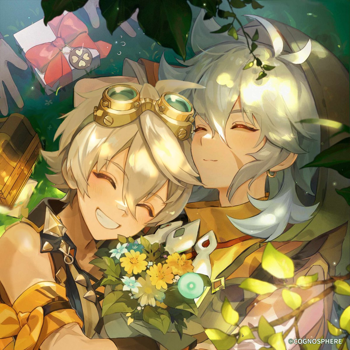 REPOSTING THIS !!! i edited their bday arts together look at them <33