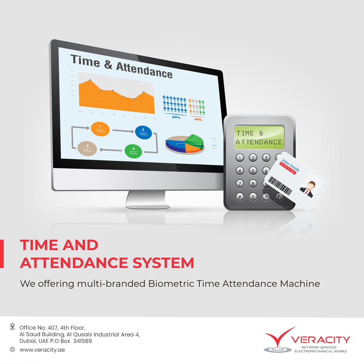 Time and attendance system 
we offering  multi-brand biometric time attendance machine 
#specialized #system #intergrators #ELV #contractor #construction #securitysystem #ICT #AVSystem #electromechanical #engineering #electrical #electronics #uae #design #power #robotics