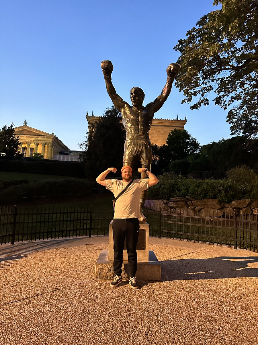 Yards One at the Rocky statue in Philly! Arguably one of the best Movie series every