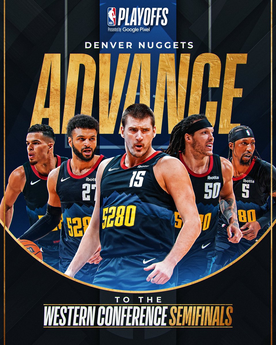 The Denver Nuggets pull off a gentleman's sweep 🙌 

#RepublikaNgNBA #MileHighBasketball