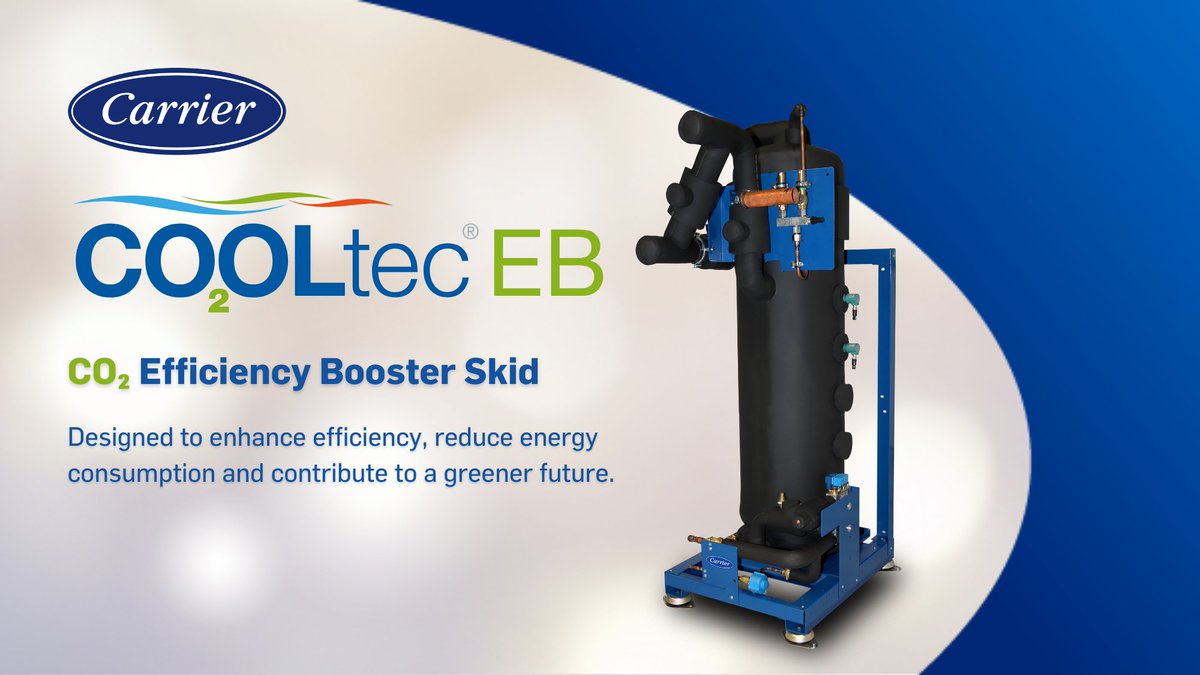 Carrier Commercial Refrigeration has unveiled its latest breakthrough: the CO2OLtec® CO2 efficiency booster skid. Introducing a significant advancement in energy-efficient refrigeration. Read more: on.carrier.com/3UwPvXk