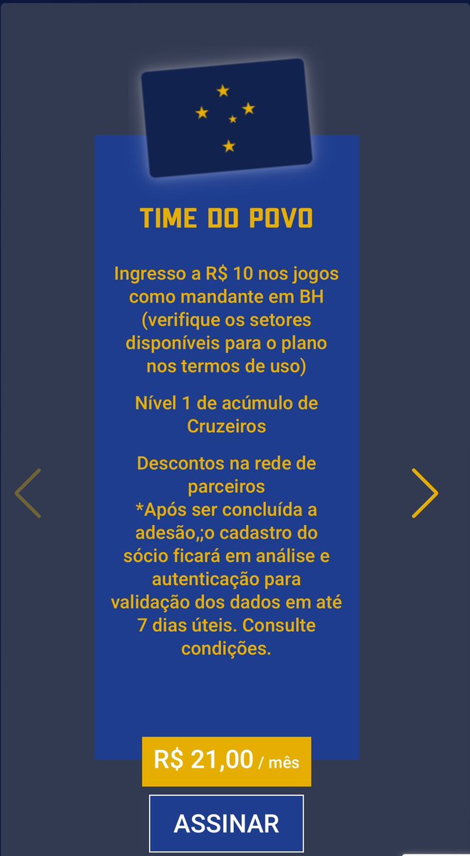 Sócio do Cruzeiro R$21 por mês Ingresso R$10 por jogo O que te impede fazer o Sócio Time Do Povo? Diz ai 👇