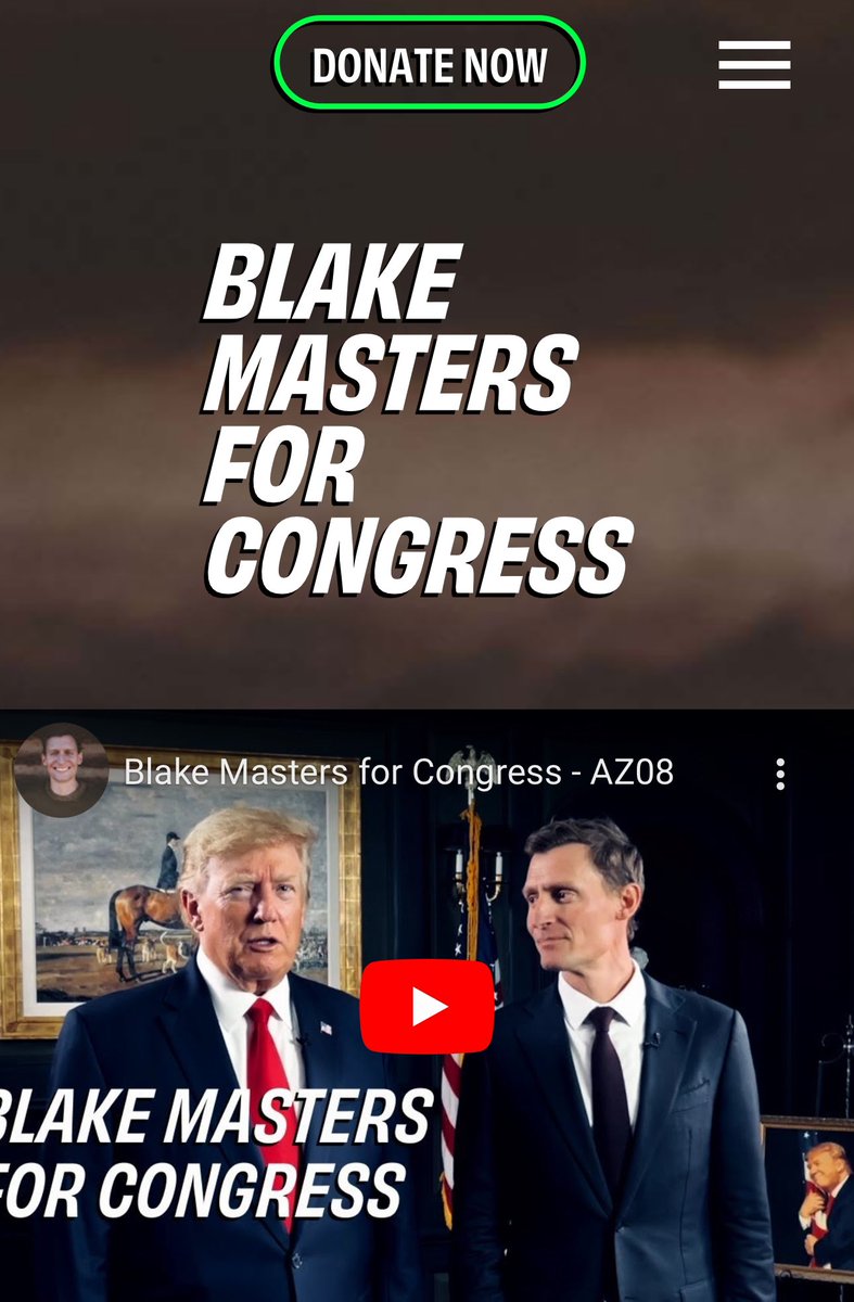 .@bgmasters is trying to deceive people into thinking that he has the Trump endorsement by using pictures of them together from 2 years ago. The residents of our district aren’t stupid Blake. We know that Donald Trump supports @AbrahamHamadeh!