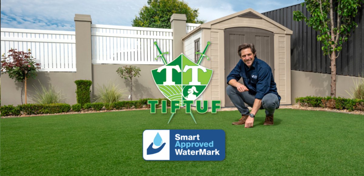 IT'S OFFICIAL! @lawnsolutionsau TifTuf Bermuda is now SAWM certified! Rest easy knowing your lawn will be looking sharp whilst also being water efficient 😉💧
