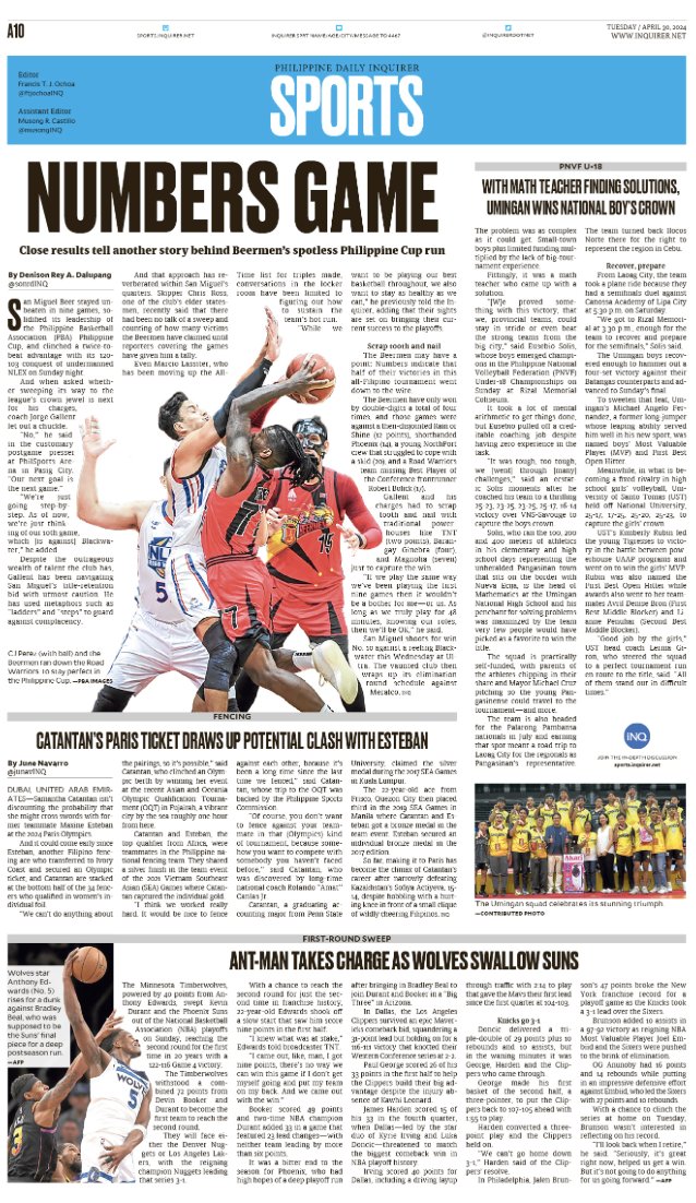 San Miguel has been perfect throughout the @pbaconnect Philippine Cup. But a closer look at how the Beermen won their nine games thus far tells another story. 🔗inq.ph/inquirerepaper | @phildailyinq @inquirerdotnet