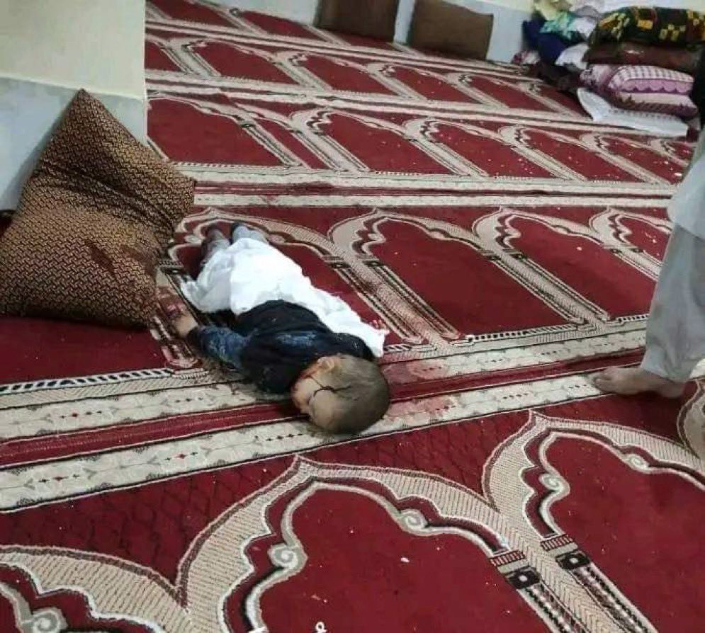 This happened in Herat, Afghanistan, not Gaza, tonight. A young Shia Hazara child tragically killed by a religious extremist , terrorist. #StopHazaraGenocide