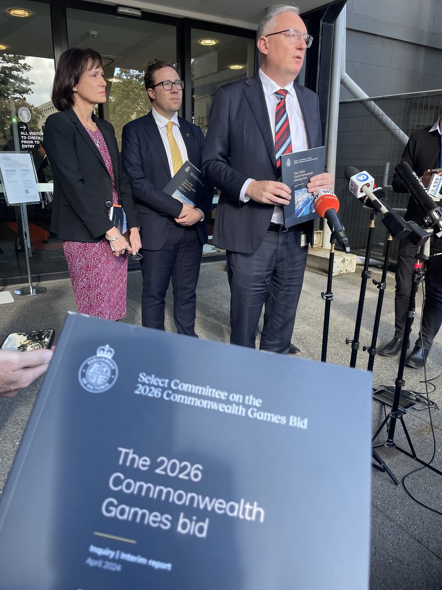 Interim Report’s out from a Select Committee on Vic’s 2026 Comm Games bid. Finds there’s been far too many documents kept secret - stopping them from making findings around failures. Final report’s coming this time next year.