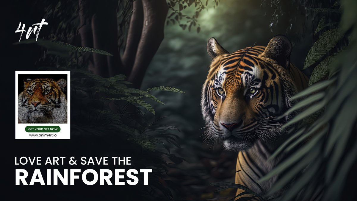 The Amazon Rainforest is vital to our planet's health. But it's threatened! Anim4rt is fighting to save🌳📷 #savetheamazon #nft