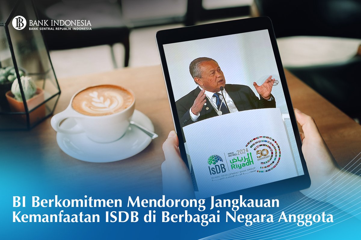 #SobatRupiah, Bank Indonesia bersama seluruh negara anggota berkomitmen mendukung Islamic Development Bank (IsDB) untuk memperluas jangkauan dan kapasitas pembiayaan bagi less-developed country untuk mendorong pembangunan ekonomi nasional.
