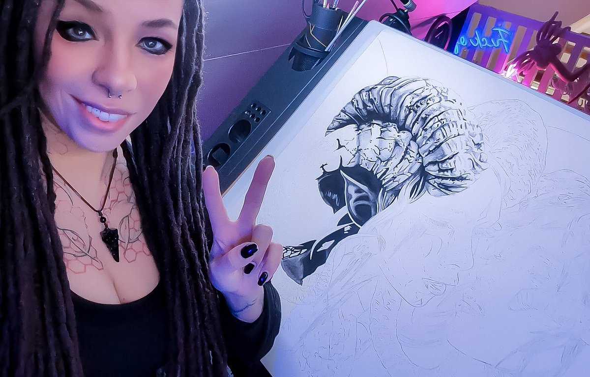 Now Streaming Live on Kick💚🔥👊🏽

Absolutely loving working on this piece!! Get in here for an afternoon of paint and Chill.

#kick #kickcommunity #liveart #art #pickkick