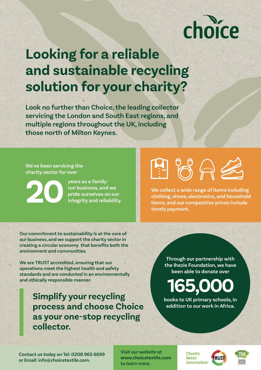 ChoiceTextile's tweet image. We are TRUST accredited and we set a high bar on health and safety standards. All of our operations are managed in an ethical and environmentally responsible manner.

Contact us to find out how we can support your business.