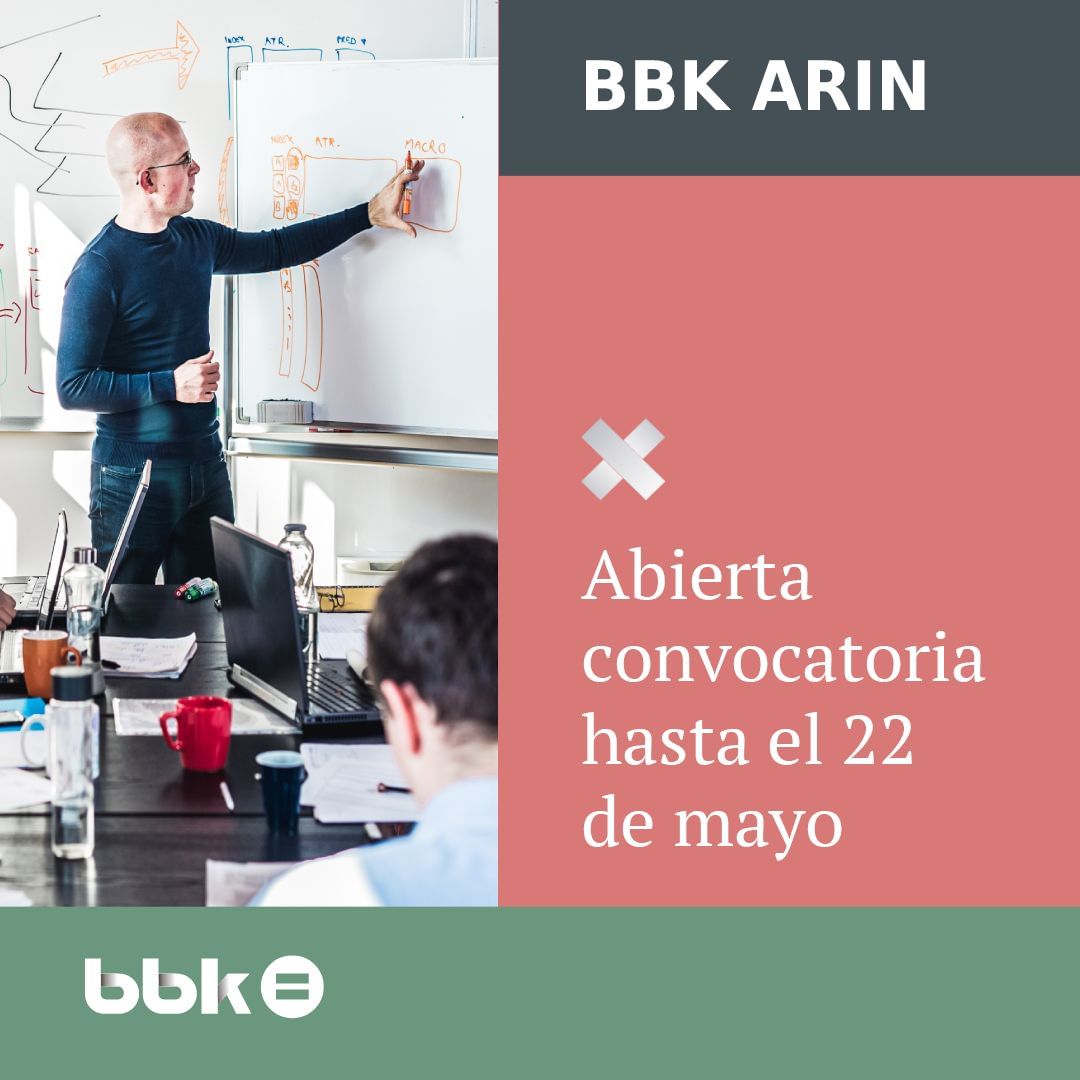 Si tienes un proyecto de emprendimiento innovador y con impacto en Bizkaia...

¡#BBKARIN2 te está buscando! 

Formación, mentoría, acompañamiento y hasta 100.000€ de inversión para tu startups. 

Más info y registro hasta el 22 de mayo: bbk.eus/es/proyectos/b…

<a href="/BBK_eus/">BBK Fundación Bancaria</a>