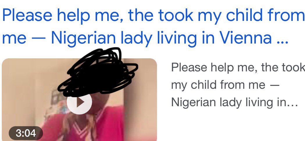 According to this lady, she notes that she is living in Austria and that her child has been taken away from her. No matter how devastated one may be when they receive the information that their child has been taken away by the social services , one shouldn’t go to social media