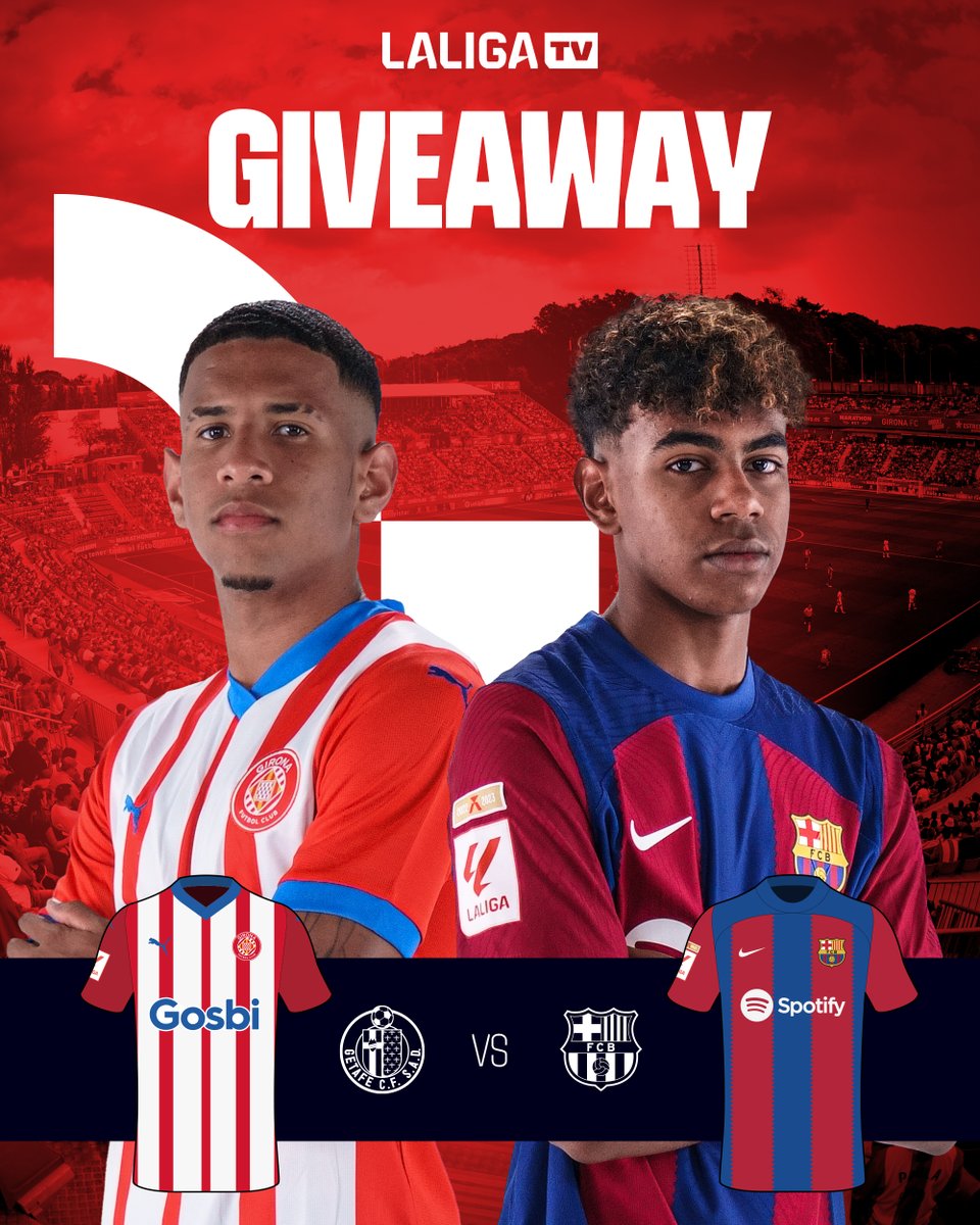 🚨 CATALAN DERBY GIVEAWAY! 🚨 👕 To celebrate the upcoming Girona-Barça game we are giving you the chance to WIN a @GironaFC_Engl or @FCBarcelona shirt! Simply RT this post and follow @LALIGATV. We will pick two (2) lucky winners! 🍀 - Contest period: April 30th-May 5th. -