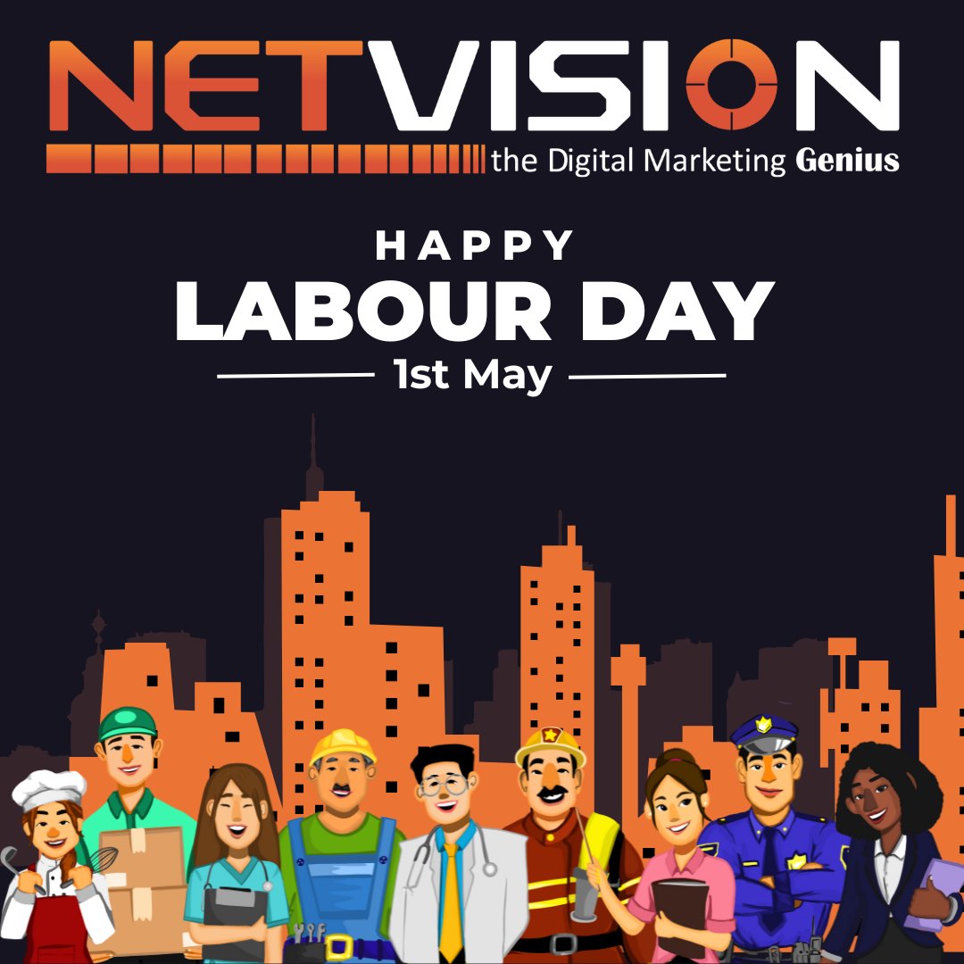 Cheers to the ones who keep the world moving forward. Happy Labour Day!

#LabourDay #Workers #Dedication #Appreciation #HardWork #LabourDay2024 #CelebrateWorkers #Gratitude #RespectWorkers #Workforce #Netvision