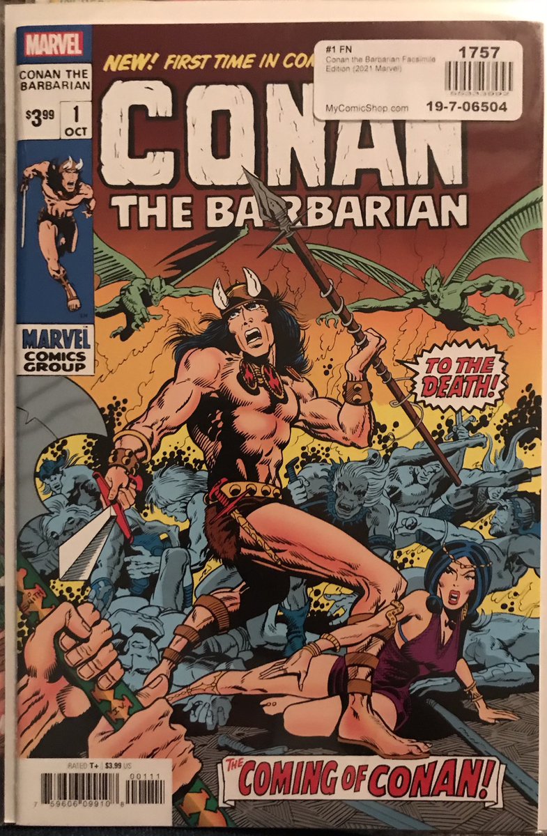 Newly arrived and already on CLZ. I’m a fraud, aren’t I? Conan The Barbarian #1 The Incredible Hulk #181 #Facsimile