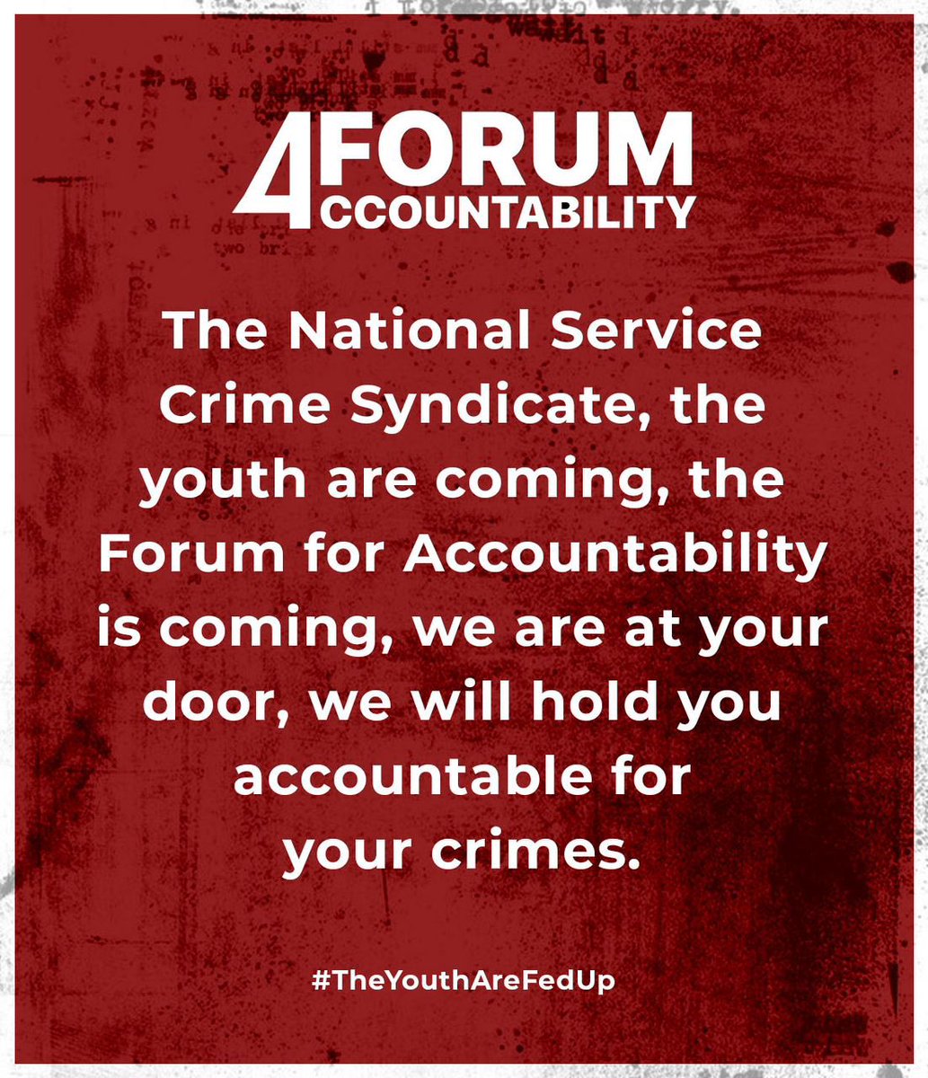 It’s about time we hold people accountable to the extent of loosing their job positions because you can’t treat the youth like this!! #TheYouthAreFedUp