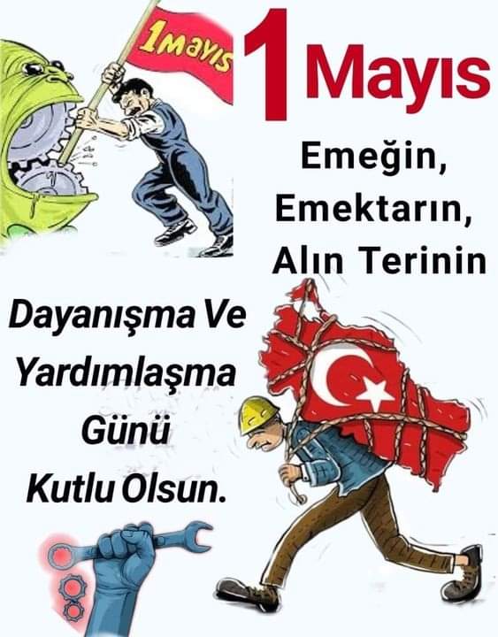 YİNE YENİDEN, YİNE HEP BİRLİKTE
ALANLARDA, MEYDANLARDAYIZ... 
Krizleri Biz Çıkarmadık,
Bedelini Biz Ödemeyeceğiz,
Türk İşçisi Krizsavar Değildir!... 
Türk İşçi Sınıfı Yalnız Değildir!..
#Türkmetal
#LiderUysalALTUNDAĞ
#Yaşasın1Mayıs
#HepimizBiriz