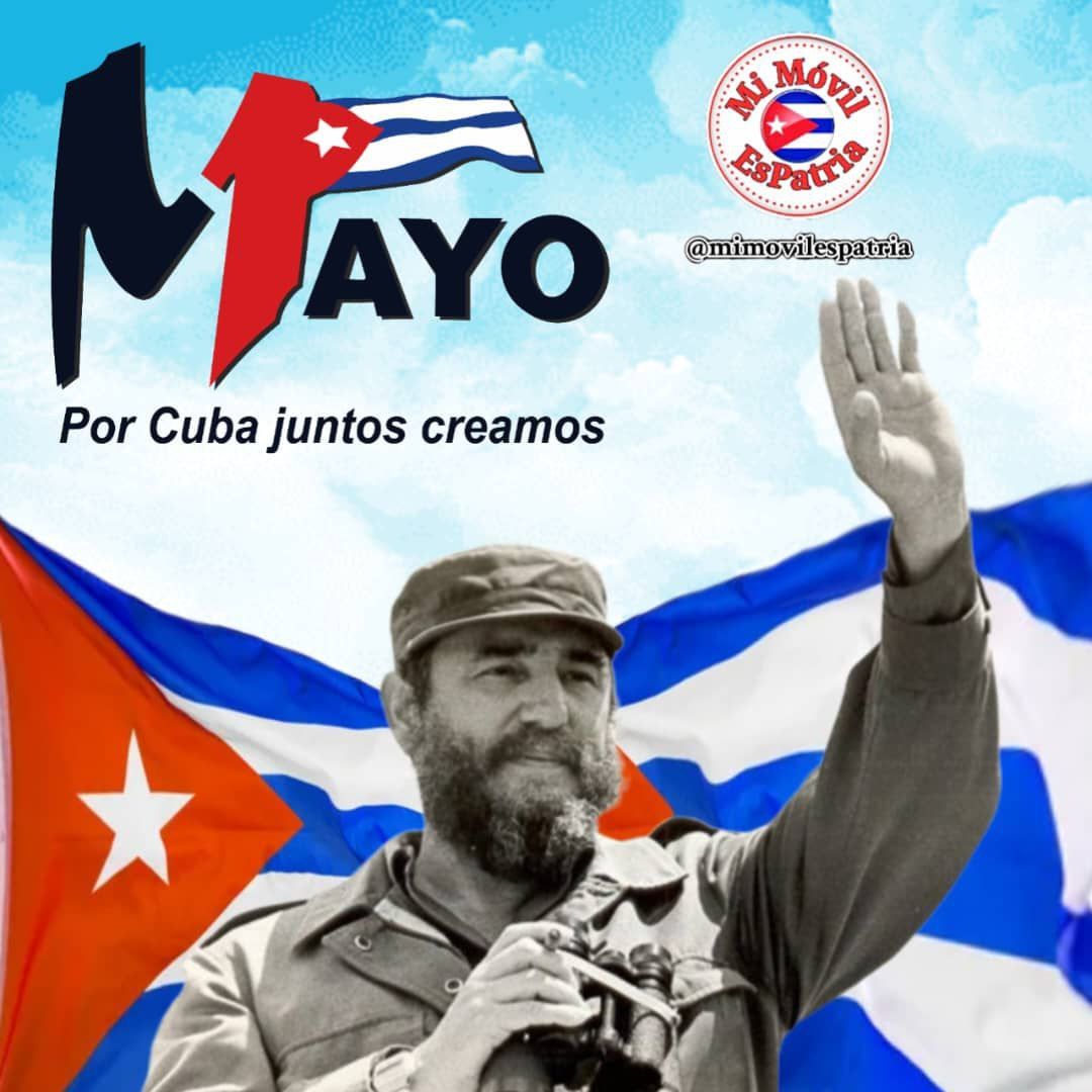 @mimovilespatria @DiazCanelB @DrRobertoMOjeda @PartidoPCC @UJCdeCuba @H_Cubana @RaulCastro_Ruz @cdr_cuba @FMC_Cuba @FEEM_Cuba @OPJMCuba 🗣️✊ Celebraremos el #1DeMayo con jubiló, alegría en defensa de la Patria. ¡ Felicidades compatriotas! #PorCubaJuntosCremos #MiMóvilEsPatria