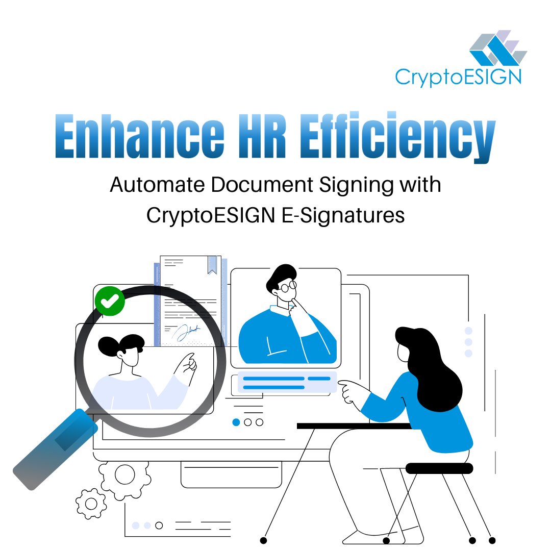 Boost HR Productivity & Improve Candidate Experience. CryptoESIGN streamlines signing for offers, contracts & more. 
Simplify HR Workflows. Get a Free Trial of CryptoESIGN Today: app.cryptoesign.com/signup
#HRTransformation #DigitalWorkflow #Humanresource #esignature #HRDepartment