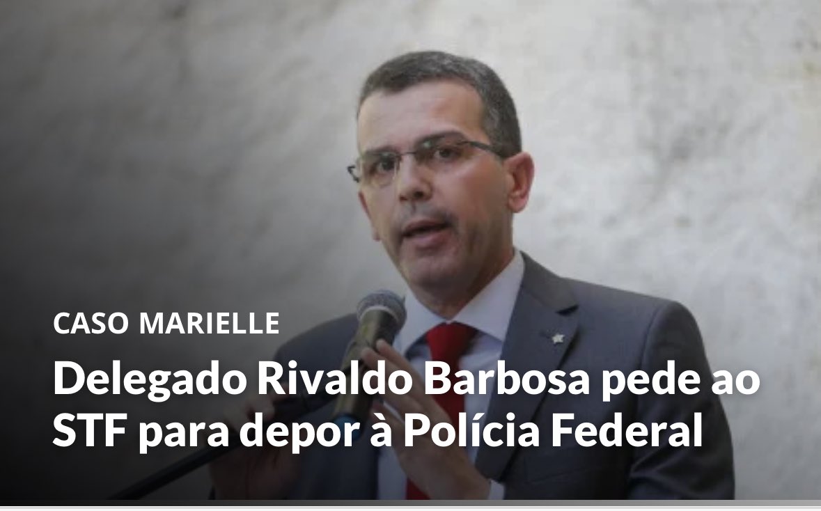 Delegado Rivaldo quer falar, mas não quer conta com a Polícia do Rio, só fala à Polícia Federal. Ameaçou falar, aí tira sossego do Cbozo, de Carluxo, de Rachadinha e de Bananinha. Conta, Rivaldo! Quem são os outros mandantes?
