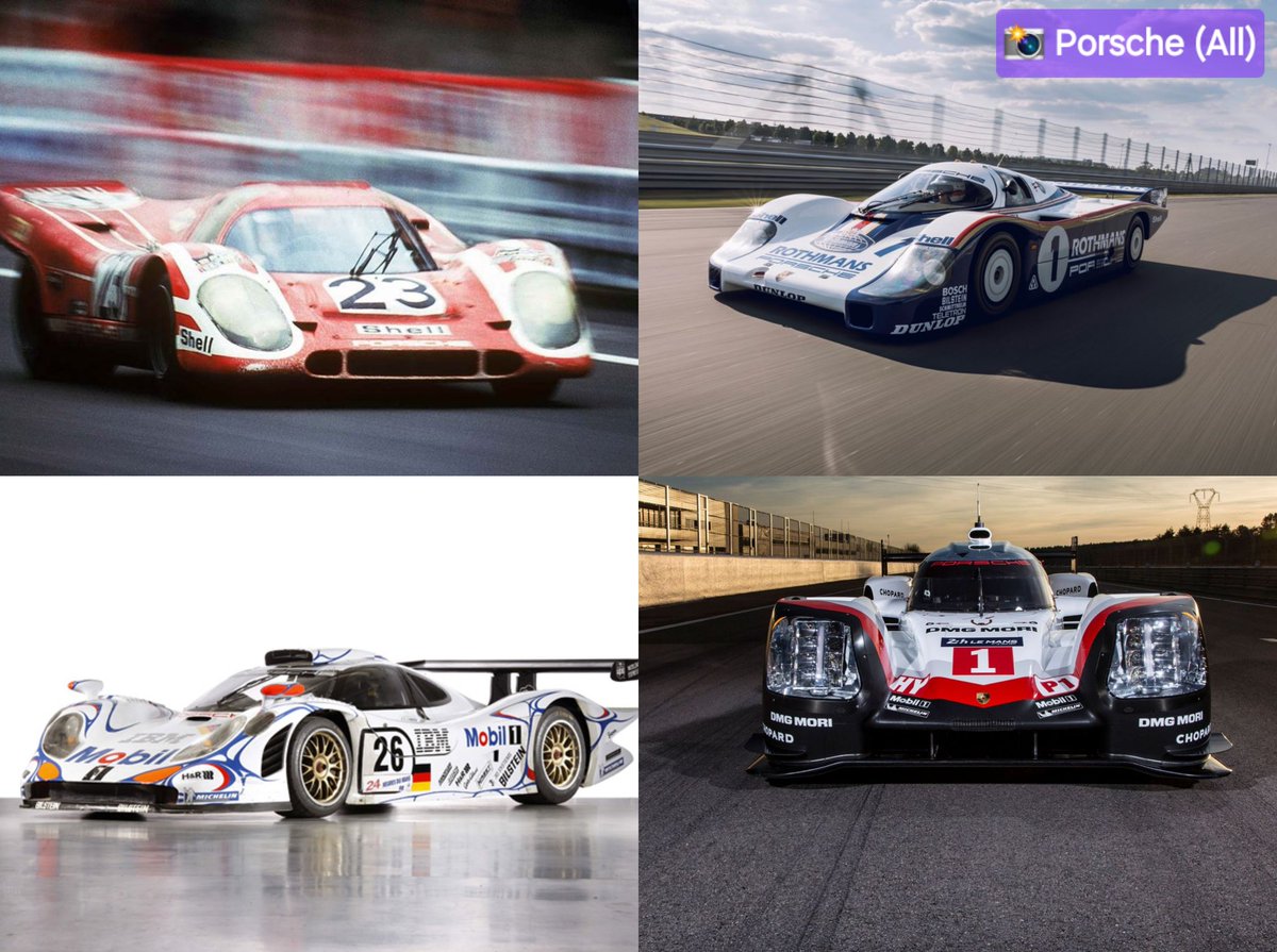 ⏰️ TUESDAY DEBATE ⏰️

Which 🇩🇪 Porsche Le Mans winner is your favourite?

The German marque have taken 19 overall victories at the race

📸 @Porsche
#LeMans24