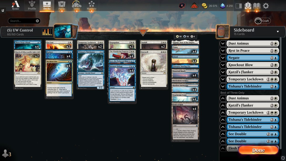 Back from the Pro Tour, tournament recap and AMA, playing the best deck in Standard: UW Control. 
Also wrote a short deck/sideboard guide for it available to my twitch subscribers via my discord, I can also send you the google link for 5$/5€ on paypal.

twitch.tv/yellowhat