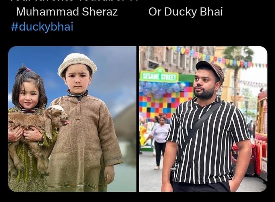 Which one is your favourite Mine Sheraz 😍 Yours …………. #duckybhai #sherzivillagevlogs
