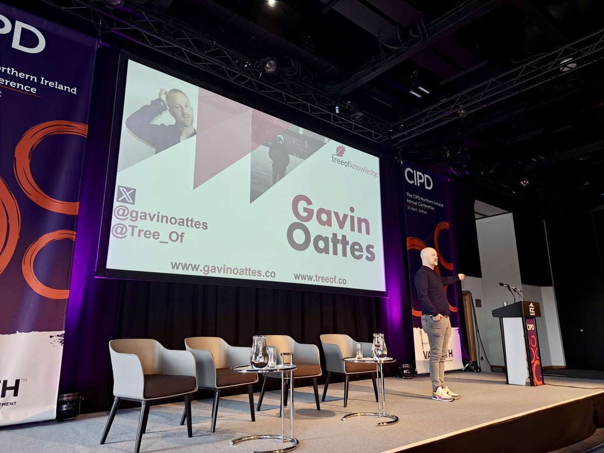 Stress, anxiety and burnout are at some of thr highest ever levels. We need to cultivate a mindset to deal with challenges and learn how to respond to stress. 
@gavinoattes 
 #CIPDNIConf24