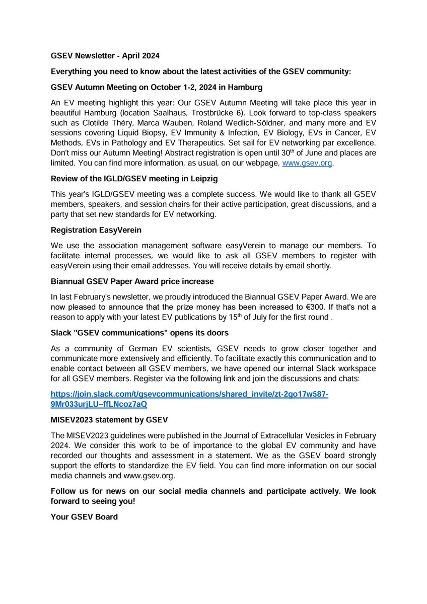 🚨GSEV April 2024 Newsletter 🚨