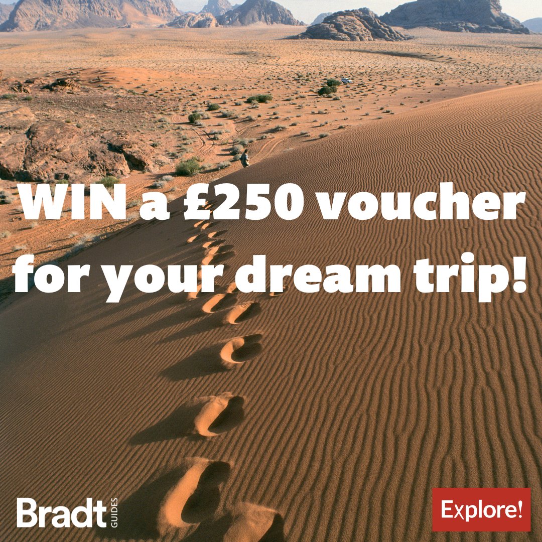 Dreaming of adventure in faraway lands? We've teamed up with @exploreww to offer one lucky winner a £250 voucher towards their dream trip. ⁠ SIgn up to our newsletter to enter the prize draw ⬇️ bradt.ck.page/3445947e46⁠ ⁠