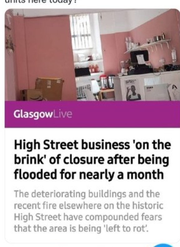 Unbelievable that Glasgow Council landlord @Citypropertyllp is able to punish small business tenants this way but we know what happens to small businesses who speak out or whistleblow: CP evict them

All under the watch of politicians 

CP know we have no Union/protection
@WB_UK