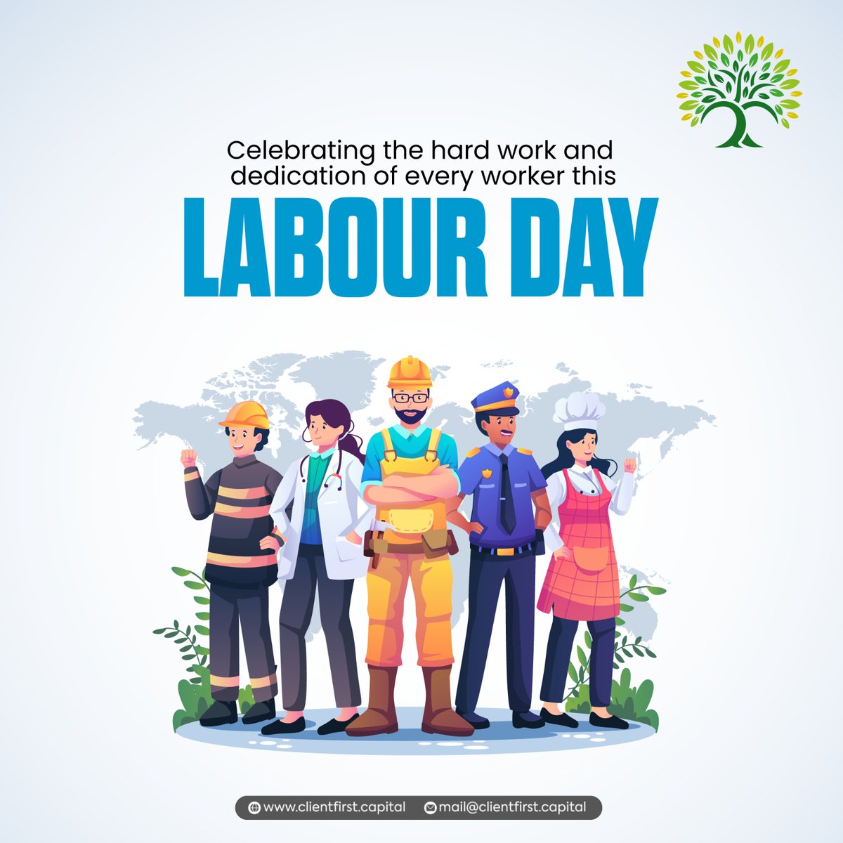 Recognizing the hardworking individuals who contribute to our country's success. Happy Labour Day to all those dedicated to making a difference! 💪🏼👷‍♂️

#clientfirstcapital #LaborDay #HardWorkers #CelebrateWork #ThankYouWorkers #BuildingNation #HonorLabor #EmpowerEmployees