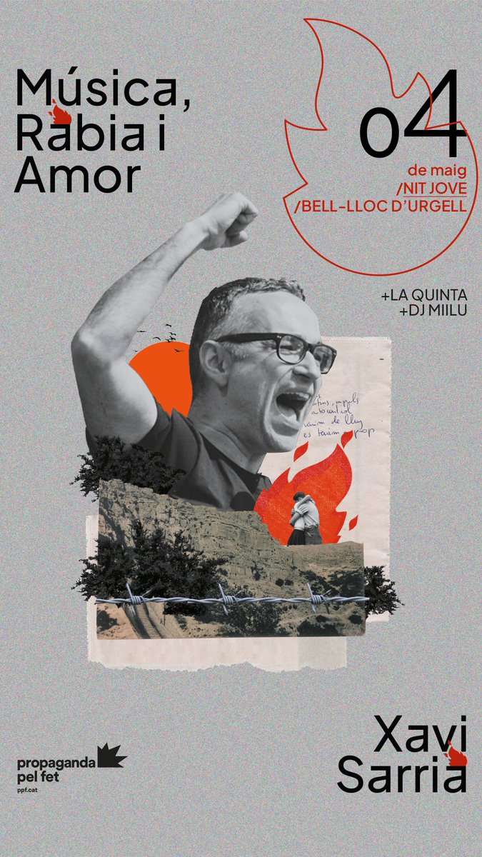 xavisarria's tweet photo. BELL-LLOC D'URGELL 

El dissabte 4 de maig tocarem a les festes de Bell-lloc d'Urgell. Amb La Quinta i DJ Milu. I gratuït. 🔥 https://t.co/L6adNpxb4M