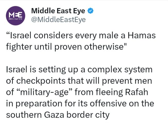 They did the same thing in #Srebrenica.
Separating women and little children from men and boys of 'fighting age'.
We all know what happened. ☠️

We didn't do anything than, we will not do anything now. 😥

#Gaza