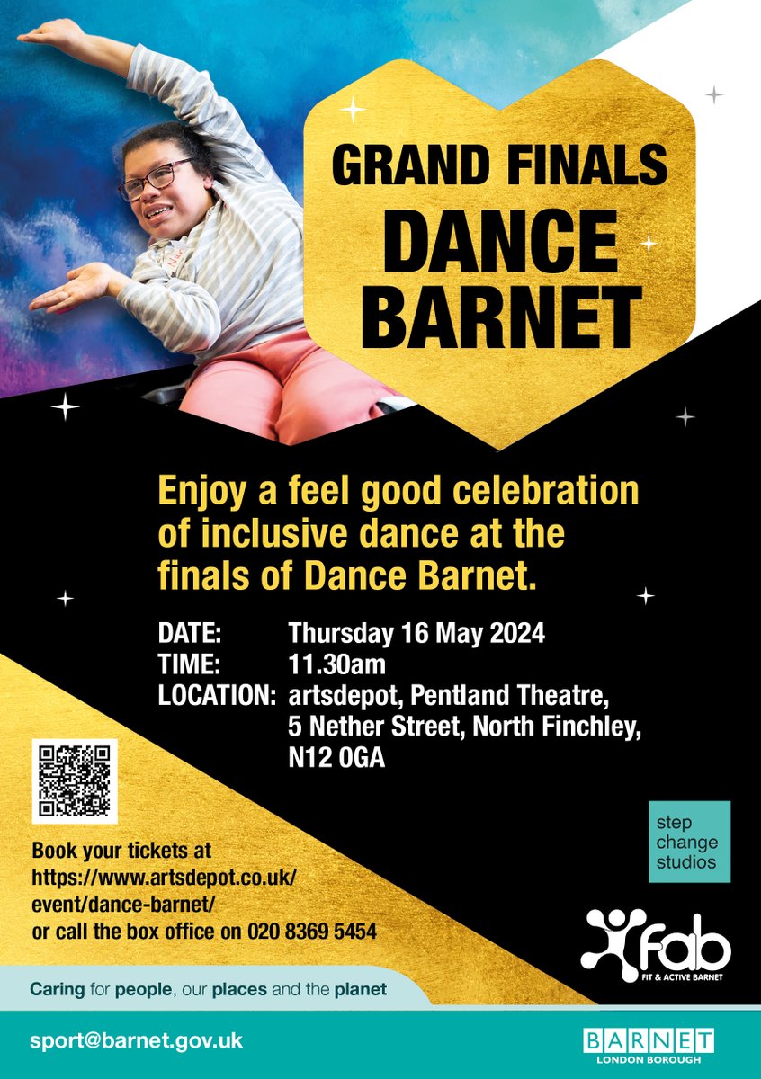 Barnet & Culture for Youth (@barnetcep) on Twitter photo Don't miss this exciting event presented by B&CY Network Member <a href="/Step_Change/">“خطوة تحول – Step of Change”</a> on May 16th !
Tickets can be booked here: artsdepot.co.uk/event/dance-ba… Don't miss this exciting event presented by B&CY Network Member <a href="/Step_Change/">“خطوة تحول – Step of Change”</a> on May 16th !
Tickets can be booked here: artsdepot.co.uk/event/dance-ba…