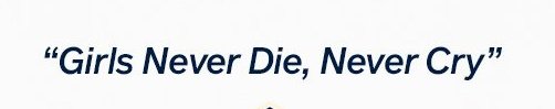 'Girls never die, never cry. Annyeonghaseyo tripleS imnida'