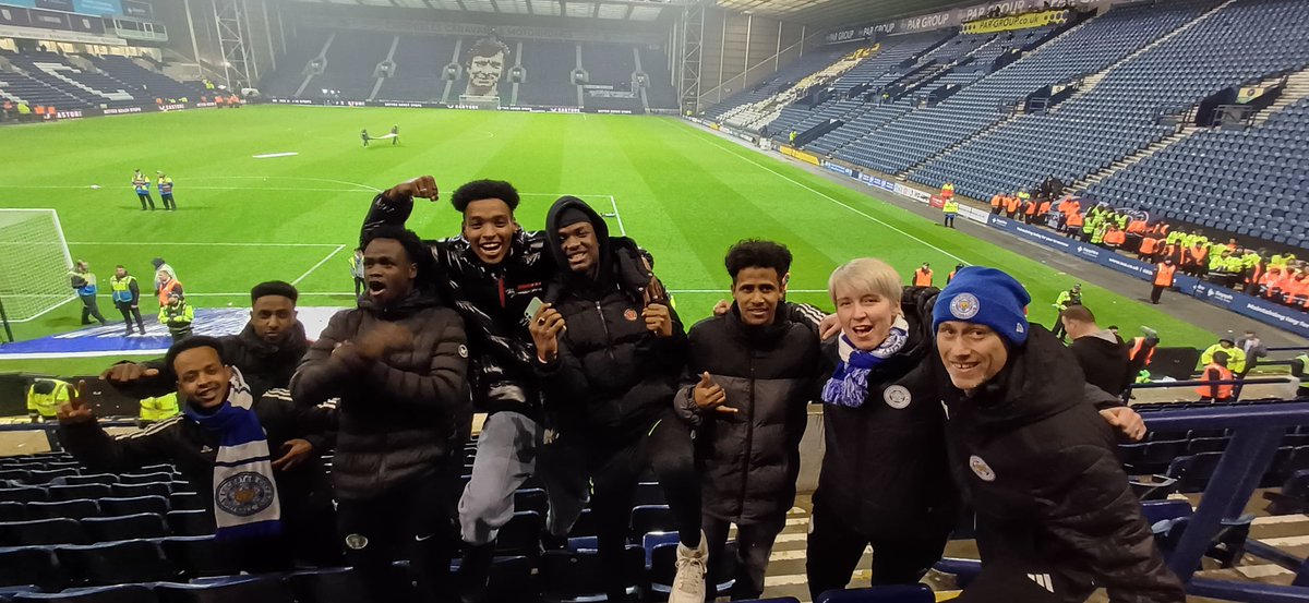 Participants from our #FootballWelcomes offer celebrate the Championship title win in style with excellent hospitality from @pnecommunity 🙌