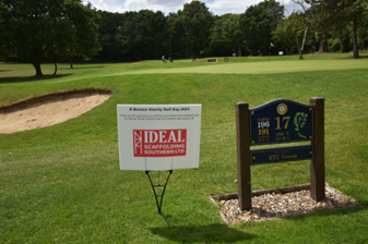 Ideal Scaffolding sponsored a hole at the Golf Day that R. Benson was holding last year in order to raise funds for Rennie Grove &amp; Children with Cancer. An incredible £10 220 was raised on this day and the charities were truly overwhelmed by everyone’s support &amp; generosity.