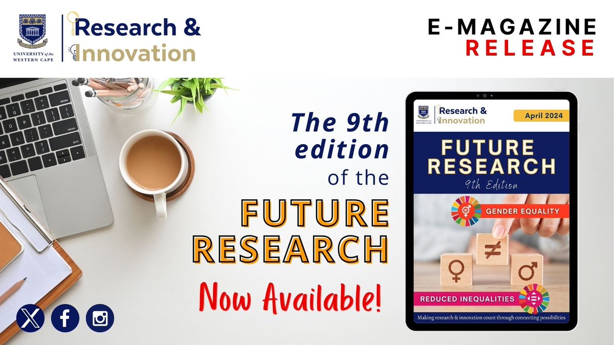 [Future Research eMagazine: 9th Edition Release]
The latest edition puts the spotlight on the trailblazers working towards #SDG5 & #SDG10 from our trailblazers.

READ: shorturl.at/dOUW2

Join the movement for a brighter future through connecting possibilities!

#IamUWC