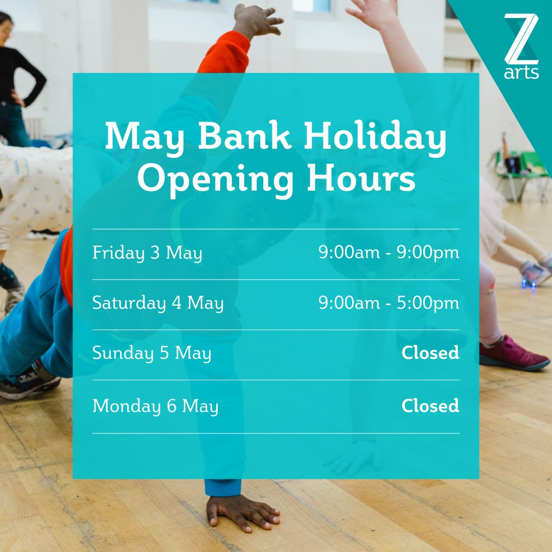 Here are our opening hours over the May Bank Holiday! ✨