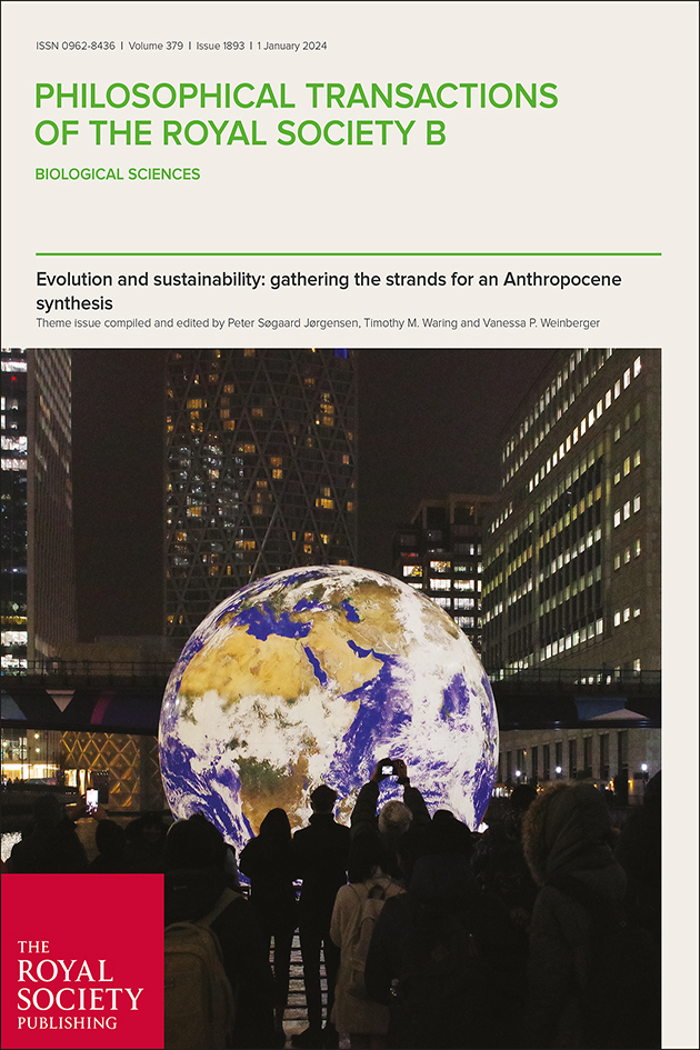 This #PhilTransB theme issue looks at ‘Evolution and #sustainability: gathering the strands for an #Anthropocene synthesis’. Read more: bit.ly/PTB1893 #CulturalEvoReads