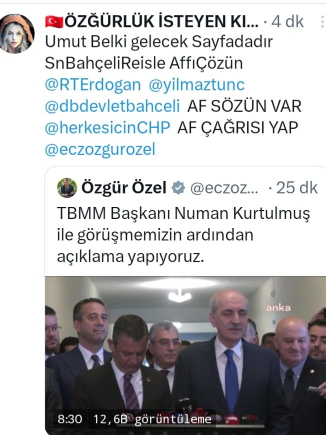 OHAL SnBahçeliReisle AffıÇözün AF İSTİYORUZ 🇹🇷 BİRAN ÖNCE @RTErdogan @Akparti @herkesicinCHP @MHP_Bilgi @dbdevletbahceli AF Sözün Var @eczozgurozel AF Çağrısı Yap 23 Yıldır Beklenen VİCDANİ AF Gelsin Artık Tükendik Ölümden BETERİZ Hem Ekonomik Hem Psikolojik BİTTİK Artık