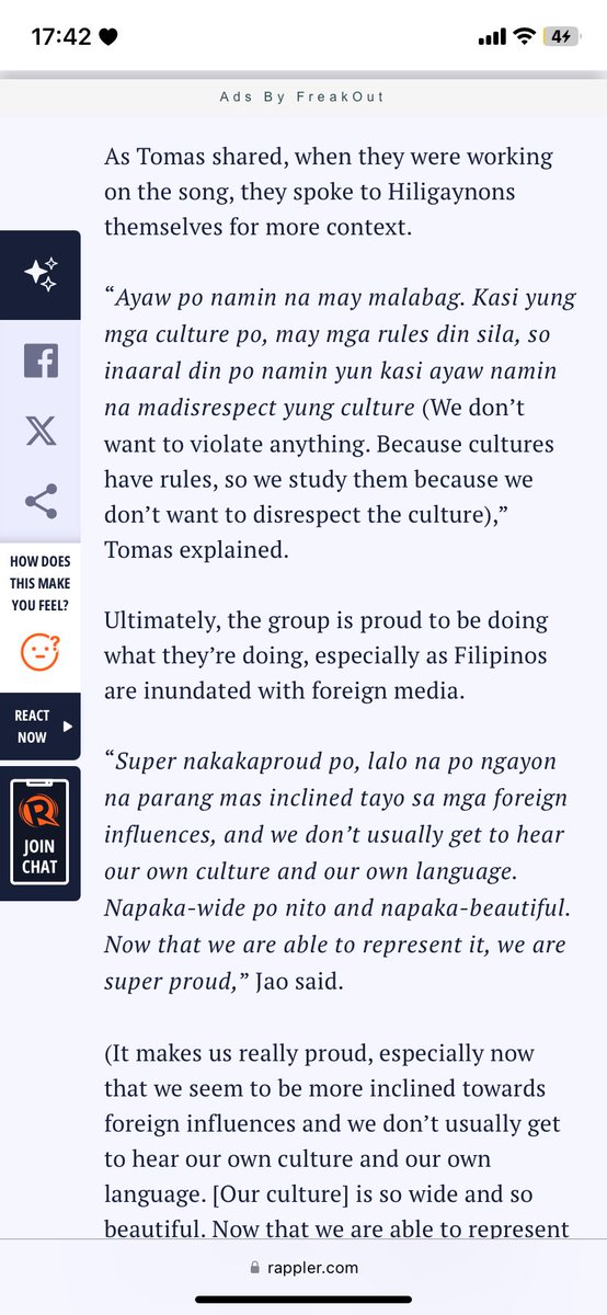 i agree with this. but with alamat they make sure that they do their research to avoid misrepresentation of the culture. you may check this article on how alamat promotes filipino culture without disrespecting it :) rappler.com/entertainment/…