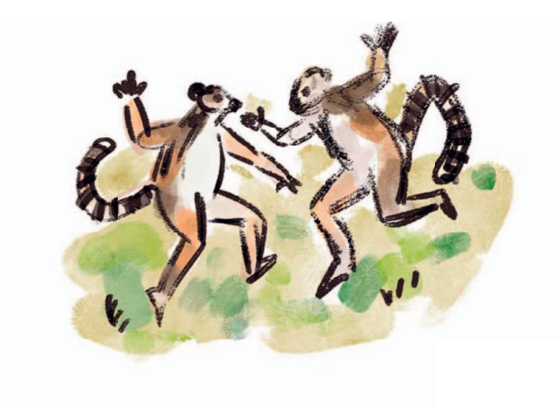 Can't say too much more at this point, but I'm really thrilled with the illustrations for my next book. Lemurs! In colour!!