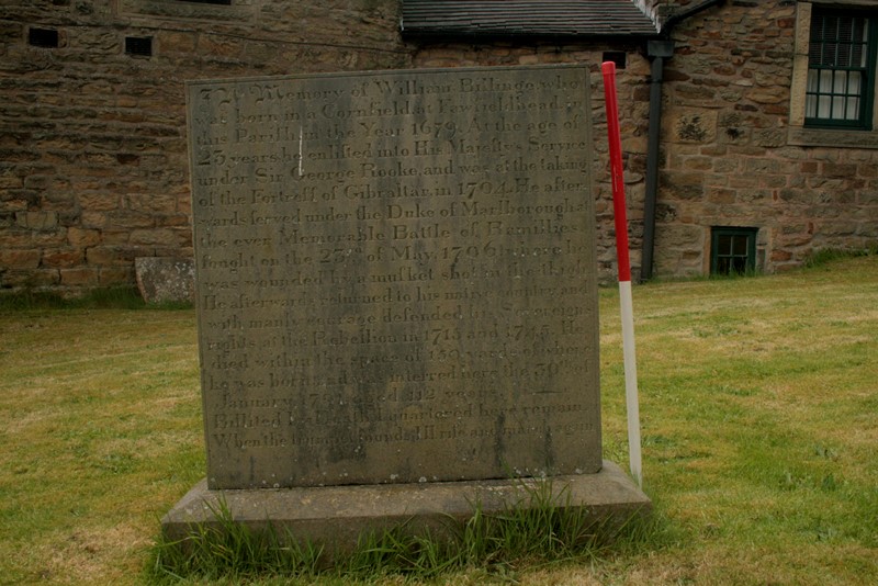 This tombstone records some of the remarkable life of William Billinge. He took part in the capture of the fortress of Gibraltar and the Battle of Ramilies. Said to have died within 150 yds of his birthplace 112 years later. St Bartholomew's #Longnor #Staffordshire #TombTuesday