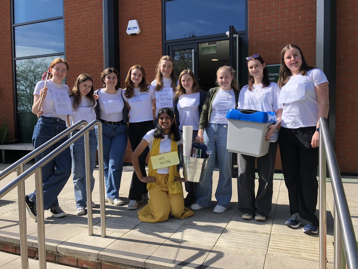 It’s ‘Bring Anything but a Bag’ and ‘White Lies’ dress-up day in WHS sixth form. Today we have seen students carrying pet carriers, buckets, pillowcases and a toy shopping trolley (to name a few)! What would you bring to school with you instead of a bag? #FunWHS #SixthWHS