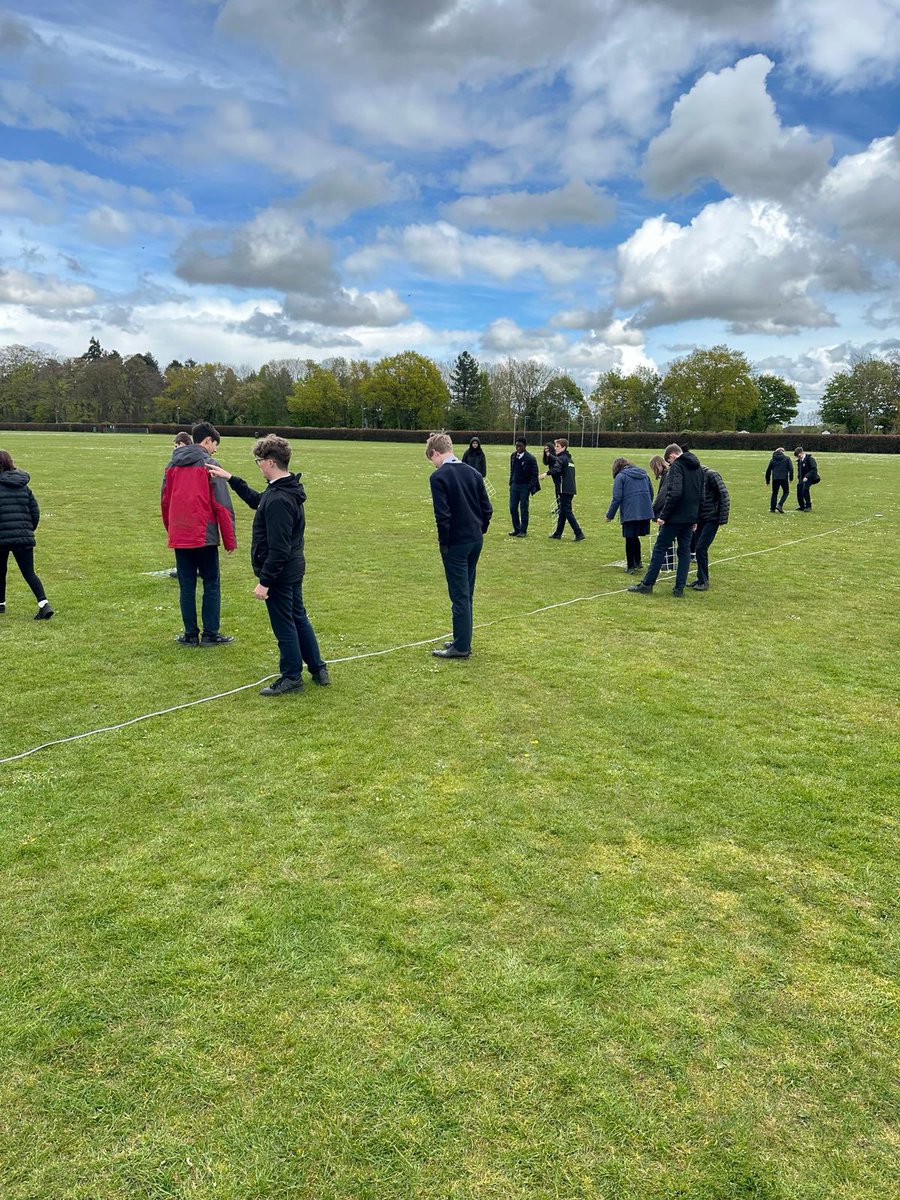 Our Yr 10 Triple Biologists have been out on the field carrying out random sampling using quadrats this week as part of their learning on Ecology